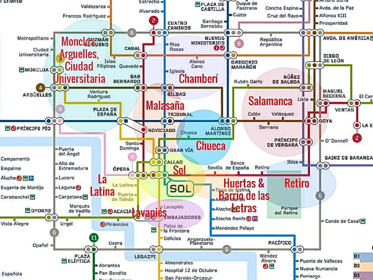 خريطة la latina مدريد