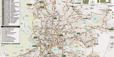 خريطة مدريد ليلة حافلة 