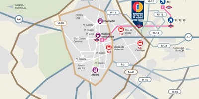 خريطة مدريد ifema
