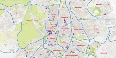 مجالات مدريد اعرض الخارطة