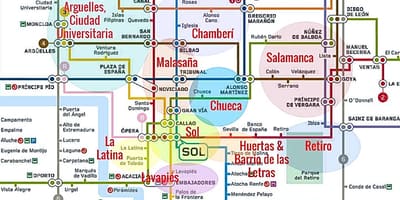 خريطة la latina مدريد