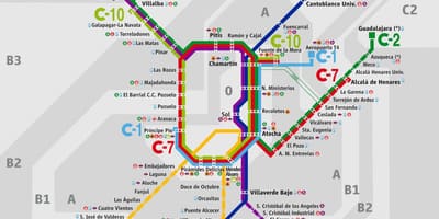 خريطة Madrid atocha محطة السكك الحديدية