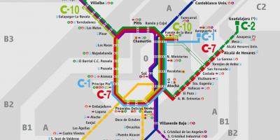 خريطة Madrid atocha محطة السكك الحديدية