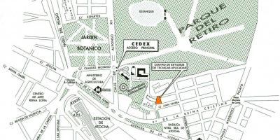 خريطة محطة اتوتشا في مدريد