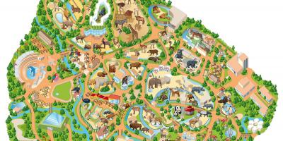 خريطة حديقة حيوان مدريد