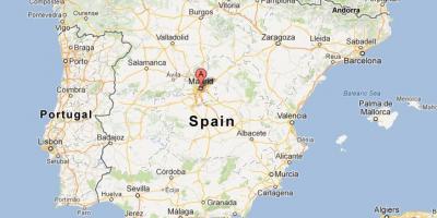 مدريد إسبانيا خريطة العالم