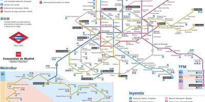 مدريد محطة مترو خريطة