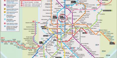 مدريد خريطة مترو المطار