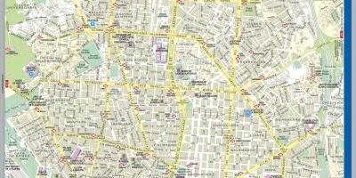 خريطة الشارع من وسط مدريد